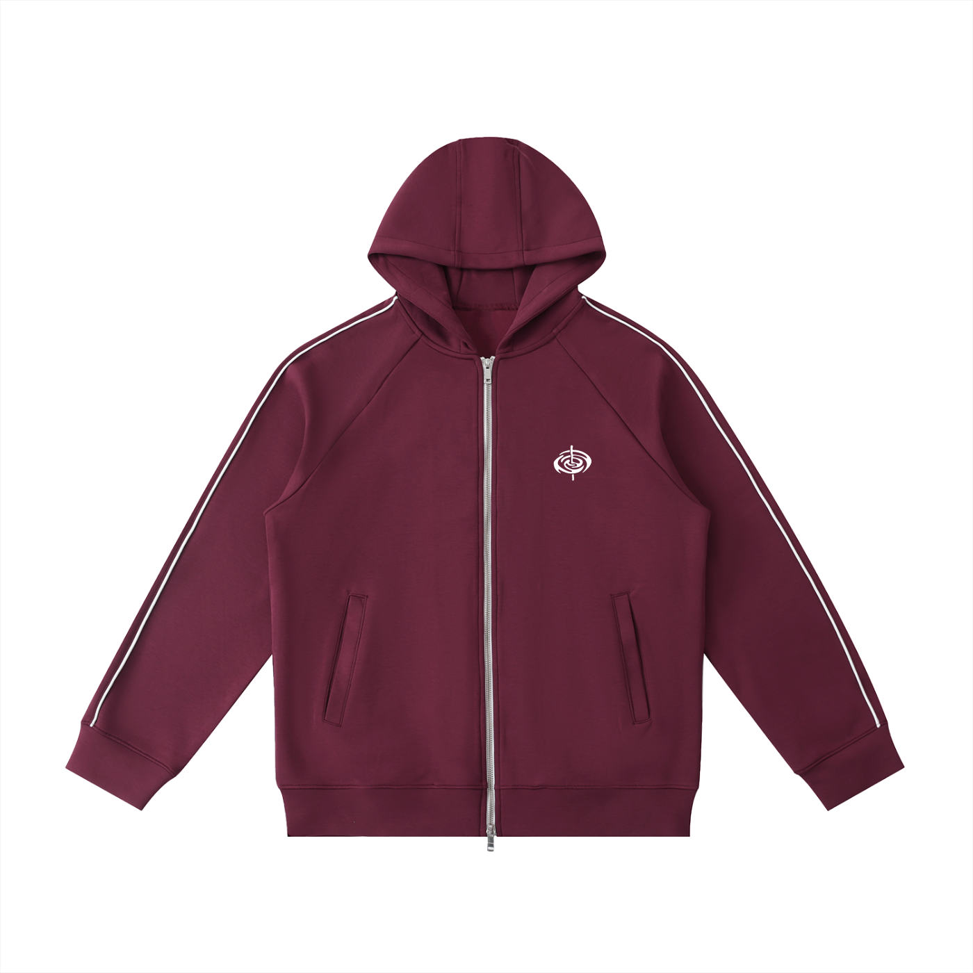 Heavyweight Raglan Sleeve Zip Hoodie