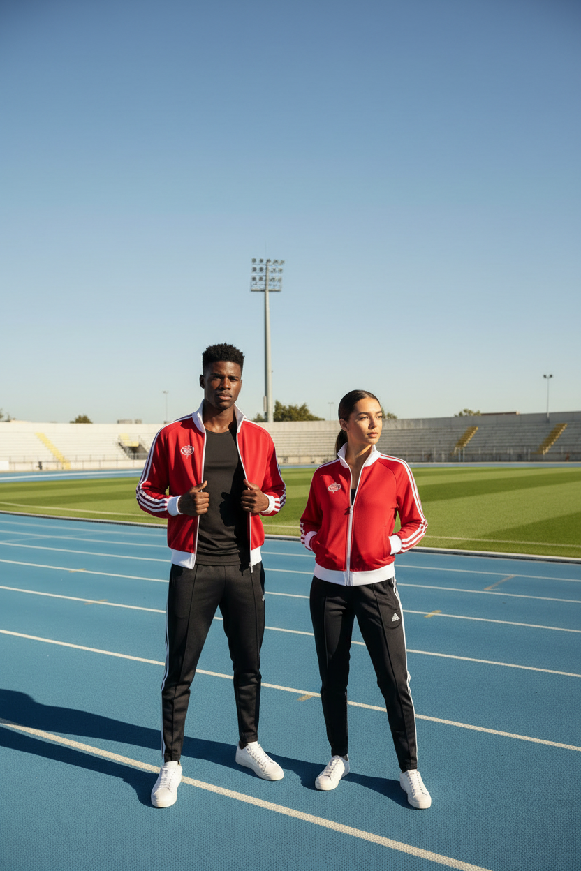 Contrast Side Stripe Fleece Track Jacket