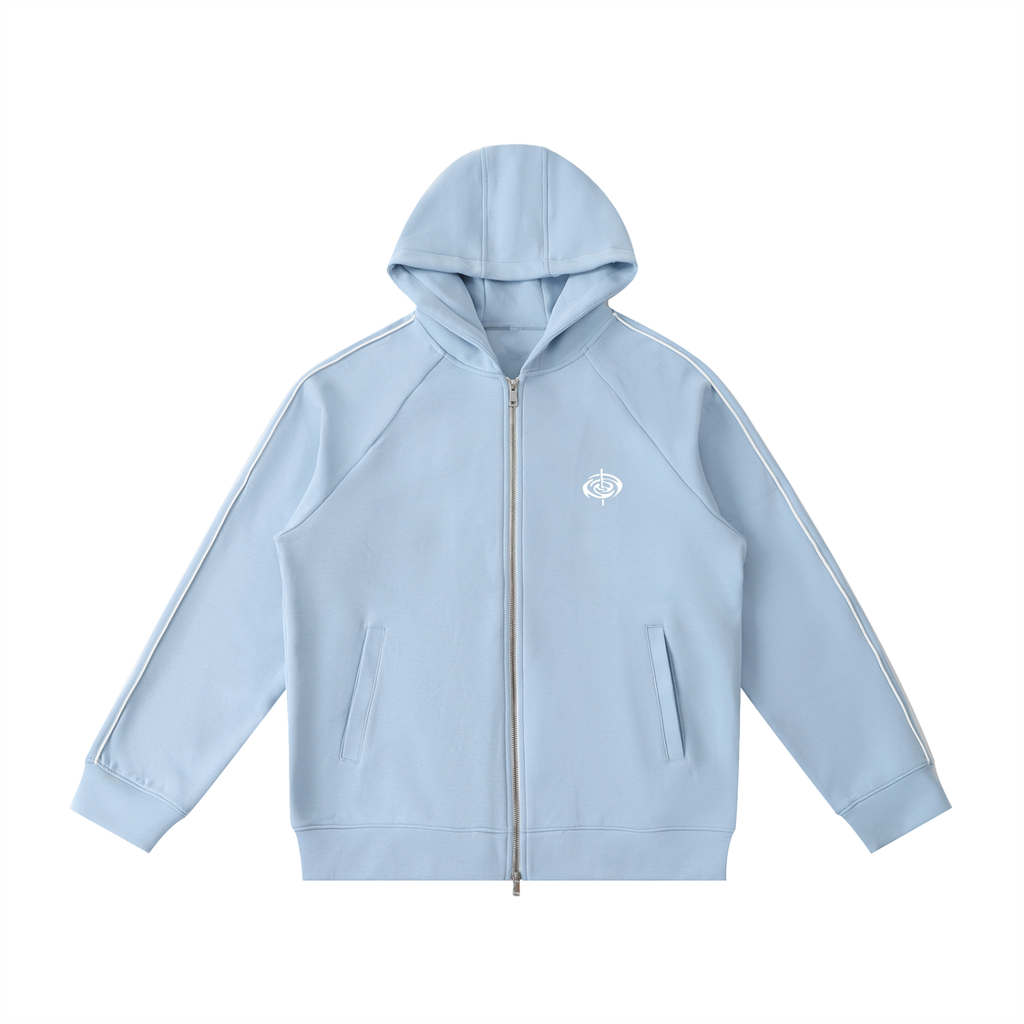Heavyweight Raglan Sleeve Zip Hoodie